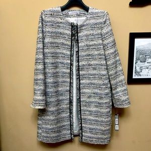 NWT Tahari Arthur S. Levine Long Tweed Jacket